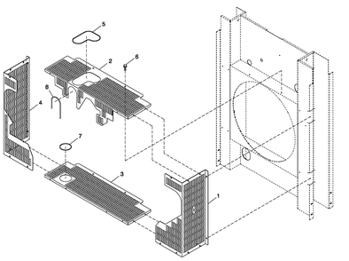 Engine Guards 5.4l/6.8l C3 Diagram and Parts List for QT04554AVSNA (4413178 - 4808303)(2007) Generac Generator