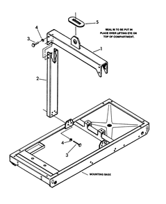 Center Lift Diagram and Parts List for 9575-0  Generac Generator