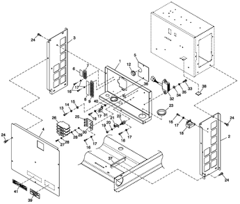 Connection Box Spl Parts Diagram and Parts List for 0053251 (4646779 - 4869934)(2007) Generac Generator