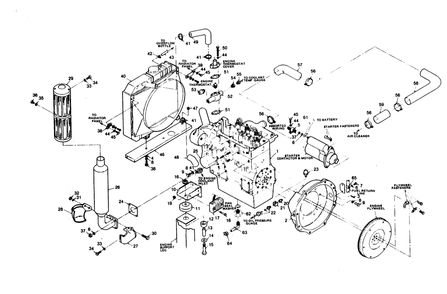 Engine Accessories (Right Hand Side) Diagram and Parts List for 1011-A  Generac Welder
