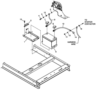 Battery C1 Cpl 1.6l Diagram and Parts List for ST02516ANAN (4661570 - 4734567)(2007) Generac Generator