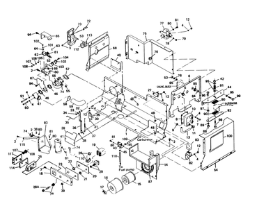 Engine Shrouding Diagram and Parts List for 6246-5  Generac Generator