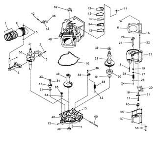 Gn-410 Engine Diagram and Parts List for 0916-0  Generac Generator
