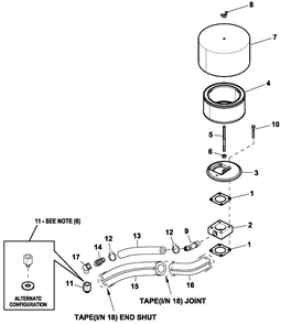 Ev Air Cleaner 2.4l G2 Turbo Diagram and Parts List for ET03624GNAX (7065981 - 9184580)(2016) Generac Generator