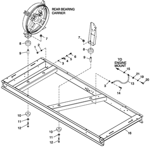 Ev Mtg Base 2.5l Diagram and Parts List for 0052150 (4005V04485)(2005) Generac Generator