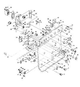 Control Panel Diagram and Parts List for 6973-0  Generac Welder