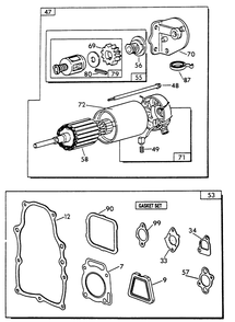 V-Twin Engine Parts (Part 3) Diagram and Parts List for 0789-0  Generac Generator