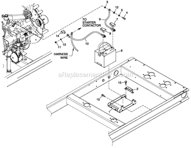 Ev Battery Accessories Diagram and Parts List for ST02224JNAN (5426719)(2009) Generac Generator