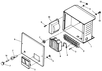 2 Amp, 12 Volts Battery Charger Diagram and Parts List for 9303-1  Generac Generator