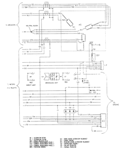 Back Of Control Panel Diagram and Parts List for 9135-3  Generac Generator