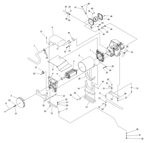 Engine 8 Diagram and Parts List for 0053820 (4652220 - 4654095)(2006) Generac Generator