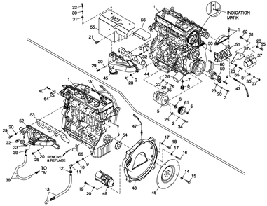 Engine Common Parts 2.4l G2 Diagram and Parts List for ST04524ANSN (5509894 - 5644769)(2009) Generac Generator