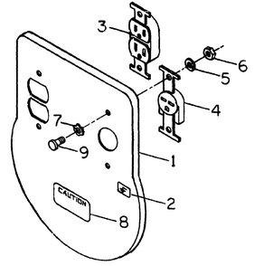 Control Panel No. 68721 Diagram and Parts List for S3000T (8882-0)(8882-0) Generac Generator