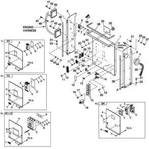 Cpl C2 And C4 Flex Hsb Diagram and Parts List for QT06024AVSN (5364471 - 5369398)(2009) Generac Generator