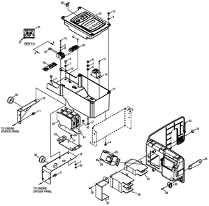 Control Panel Diagram and Parts List for 0058320 (5820157 - 5820180)(2010) Generac Generator