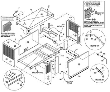 Enclosure C2 Diagram and Parts List for ST04524ANSN (5509894 - 5644769)(2009) Generac Generator