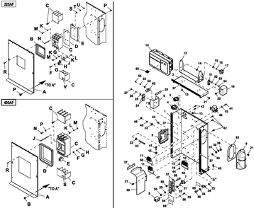 Part Location Diagram of 0H9270 Generac Cover Cb Dish G 400af C5