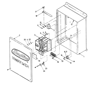 Transfer Switch Diagram and Parts List for 9007-0  Generac Generator