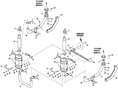 Ev Exhaust 4.6l Cps C5 Diagram and Parts List for QT08046AVAX (6266294 - 6378169)(2011) Generac Generator
