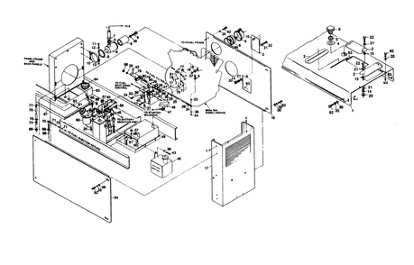 Engine Accessories (Left Hand Side) Diagram and Parts List for 1011-A  Generac Welder