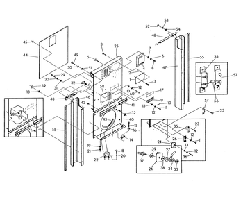 Back Of Control Panel Diagram and Parts List for 9467-0  Generac Generator
