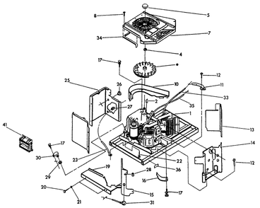 Engine Enclosure Diagram and Parts List for 0626-2  Generac Generator