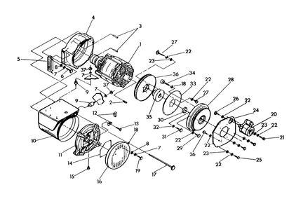 Part Location Diagram of 13470939 Generac Motor, Starter
