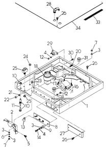 Blower Shroud Diagram and Parts List for 6209-1  Generac Generator