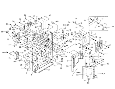 Part Location Diagram of 83129 Generac Control Panel With Silkscreen