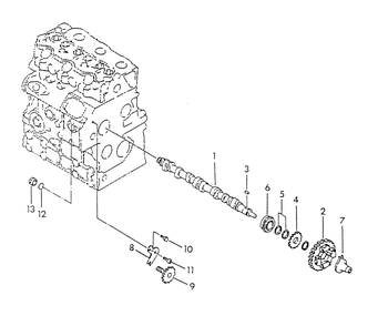 Camshaft Diagram and Parts List for 9422-0  Generac Generator