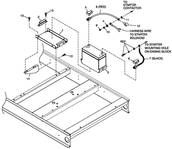 Battery 5.4l Cpl Diagram and Parts List for QT08046ANAN (5178442 - 5383186)(2009) Generac Generator