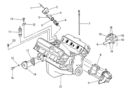 4.3 Liter Engine (Part 1) Diagram and Parts List for 9134-5  Generac Generator