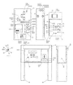Control Panel Diagram and Parts List for 4123-0  Generac Generator