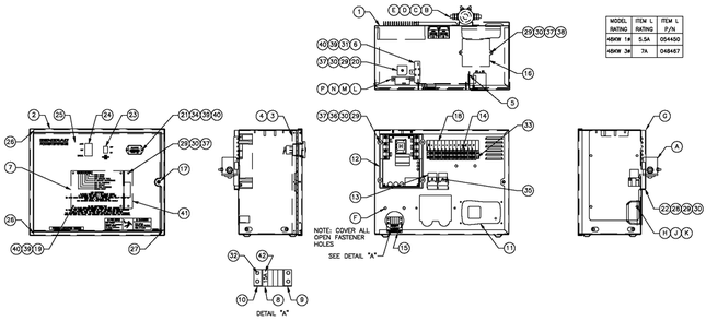 R-200b1800 Rpm 4.2l Diagram and Parts List for ET04842GNAN (5785164 - 5785166)(2010) Generac Generator