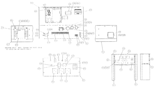 Part Location Diagram of 98647 Generac Control Board