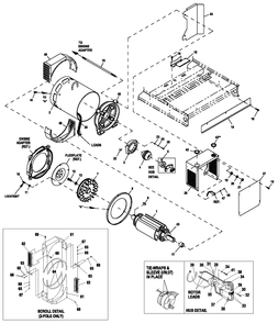 Ev Cpl Alternator Brushless Diagram and Parts List for ET10068GVAC (6736177 - 9116450)(2014) Generac Generator