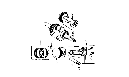 Part Location Diagram of 0J93060100 Generac Connecting rod assy