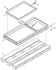 Mounting Base Diagram and Parts List for 0057091 (5304977)(2009) Generac Generator