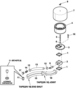 Air Cleaner 2.4l G2 Turbo Diagram and Parts List for QT03624ANAX (7064123 - 9261698)(2014) Generac Generator