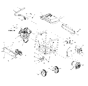 Part Location Diagram of 0J6822 Generac Assembly f
