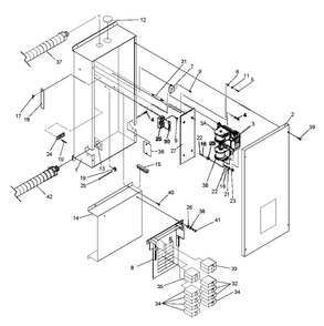 Load Center Diagram and Parts List for 0046920 (3623511 - 3830151)(2014) Generac Generator