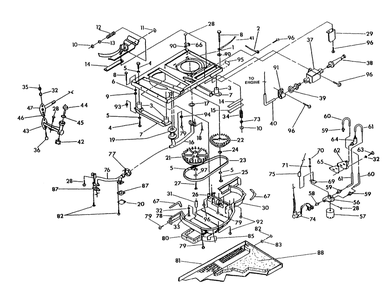 Base And Pulleys Diagram and Parts List for 9677-3  Generac Generator