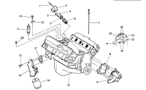 4.3 Liter Engine (Part 1) Diagram and Parts List for 9135-3  Generac Generator