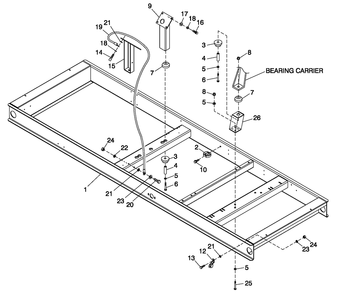Mounting Base 5.4l Gb C5 Diagram and Parts List for QT08054ANSNA (5981037 - 5981038)(2010) Generac Generator