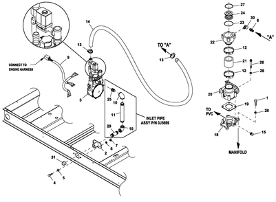 Ev Fuelsys 48kw 5.4l C2 Diagram and Parts List for QT04854ANAC (6886217 - 7005595)(2012) Generac Generator