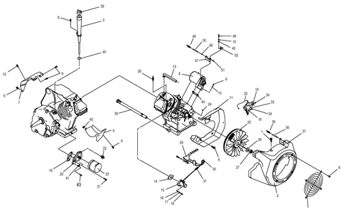 Engine 2 Diagram and Parts List for 0051031 (0806V12264)(2006) Generac Generator