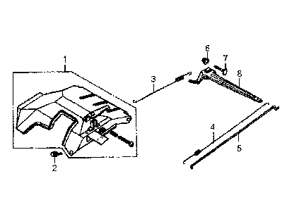 Part Location Diagram of 0J39430131 Generac Spring, Governor A