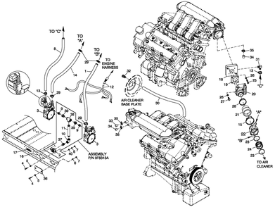 Fuel System Nat. Gas 3.0l G14 Diagram and Parts List for ST06030AVSN (4949088 - 4962462)(2008) Generac Generator