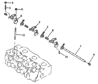 Rocker Arm Diagram and Parts List for 9055-0  Generac Generator