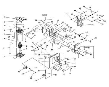 Alternator And Panel Diagram and Parts List for 0443-0  Generac Generator